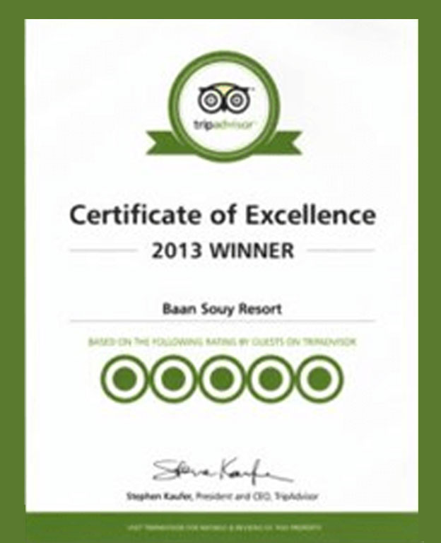 Tripadvisor - Certificate of Excellence 2013