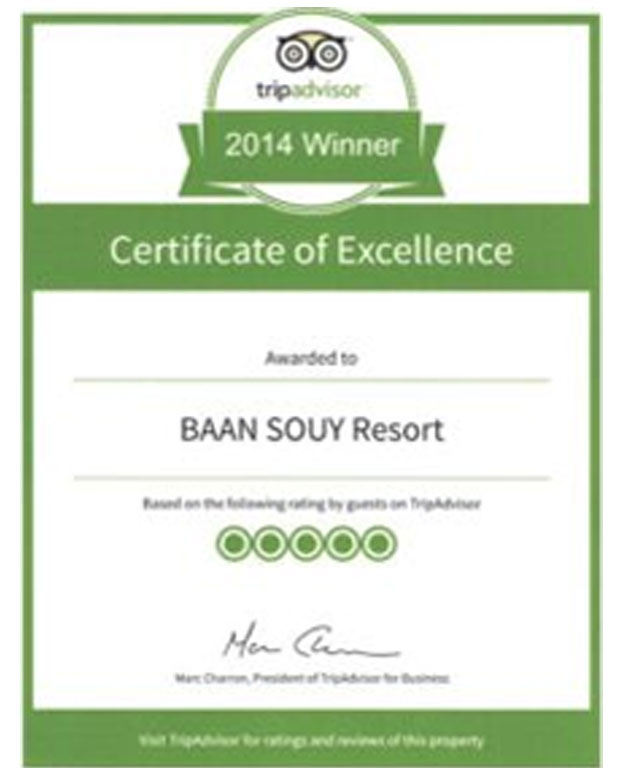 Tripadvisor - Certificate of Excellence 2014