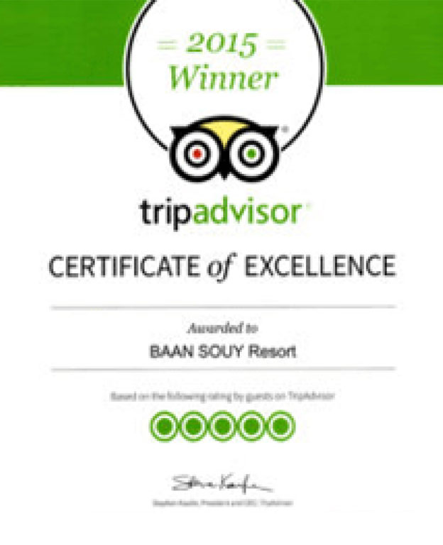 Tripadvisor - Certificate of Excellence 2015