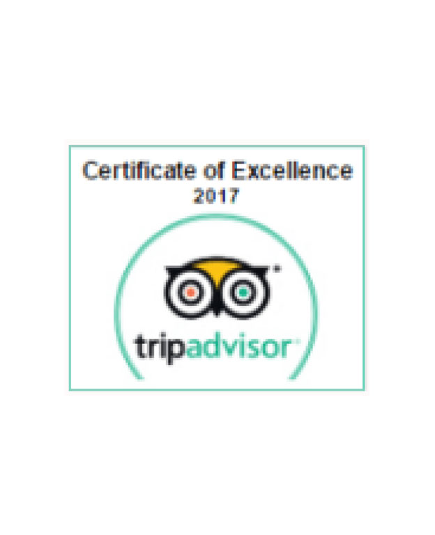 Tripadvisor - Certificate of Excellence 2017